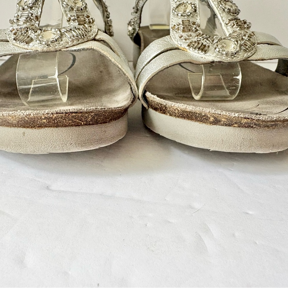Abeo Silver Gemstone Studded Sandals - Picture 4 of 9